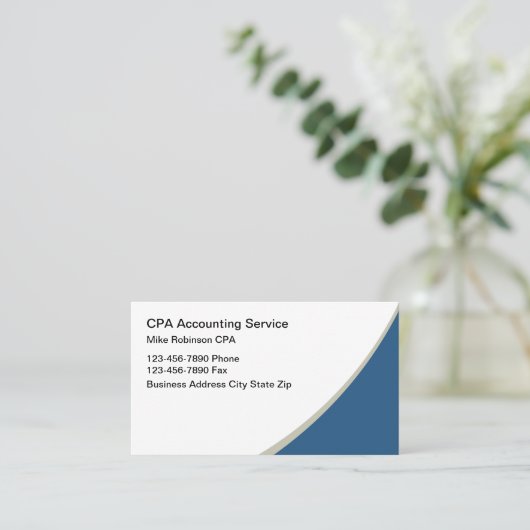 CPAシンプル会計士の名刺の新規作成 名刺 (スタンド正面)