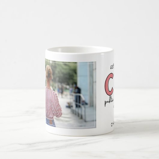 CPAパーソナライズされた公認会計士写真 コーヒーマグカップ (中央)