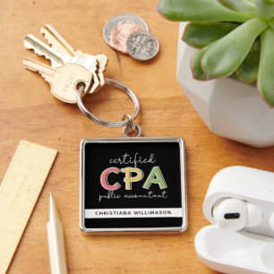 CPAパーソナライズされた公認会計士贈与 キーホルダー