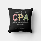 CPAパーソナライズされた公認会計士贈与 クッション (正面)