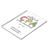 CPAパーソナライズされた公認会計士贈与 ノートブック (左側)