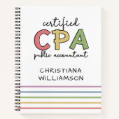 CPAパーソナライズされた公認会計士贈与 ノートブック (正面)