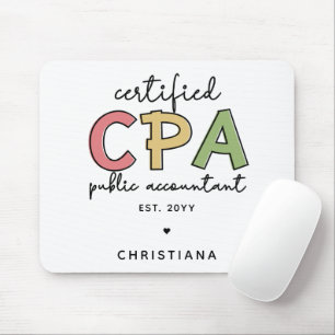 CPAパーソナライズされた公認会計士贈与 マウスパッド