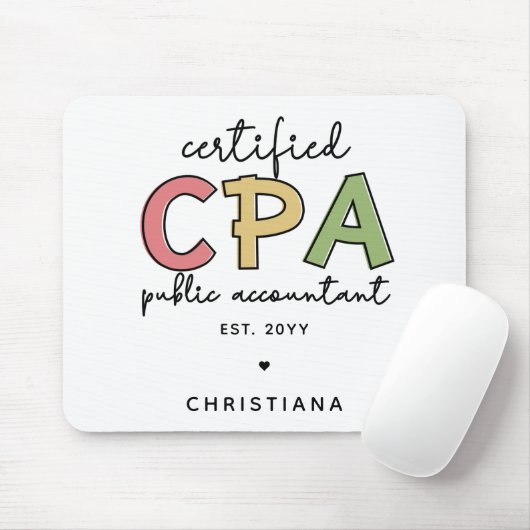 CPAパーソナライズされた公認会計士贈与 マウスパッド (マウス)