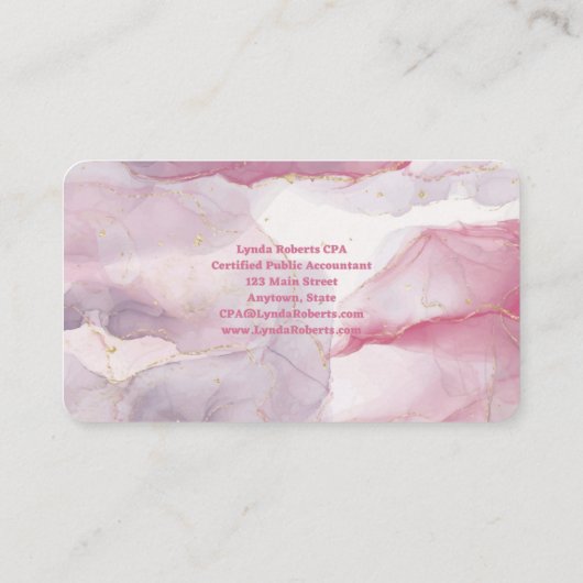 CPAビジネスかわいらし・カード 名刺 (裏面)