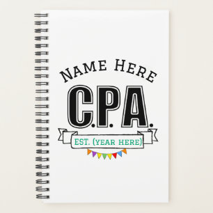 CPAプランナー会計士パーソナライズされたギフト プランナー手帳