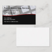 CPA会計士ユニーク 名刺 (正面/裏面)