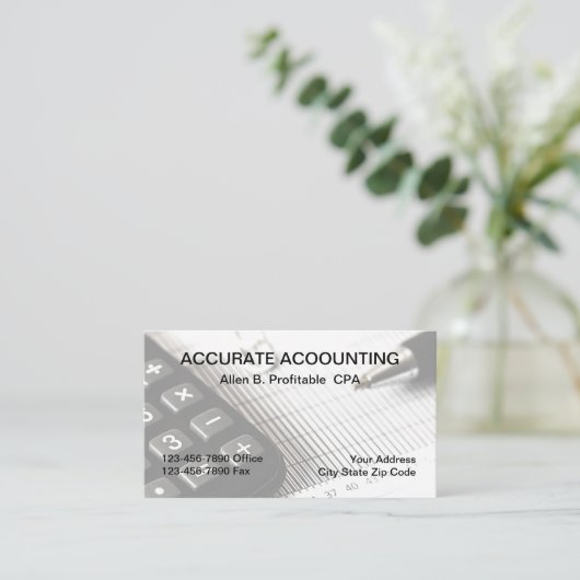 CPA会計士 名刺 (スタンド正面)
