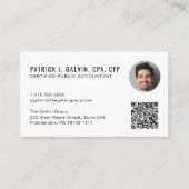 CPA会計士QRコード写真 名刺 (正面)