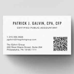 CPA会計士QRコード 名刺