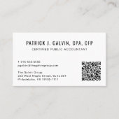 CPA会計士QRコード 名刺 (正面)