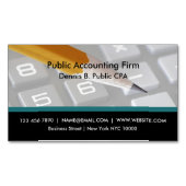 CPA会計磁気名刺デザイン マグネット名刺 (正面)