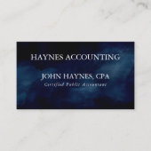 CPA会計税準備ネイビーブルー 名刺 (正面)