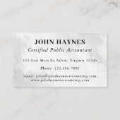 CPA会計税準備ホワイトクラウド 名刺 (裏面)