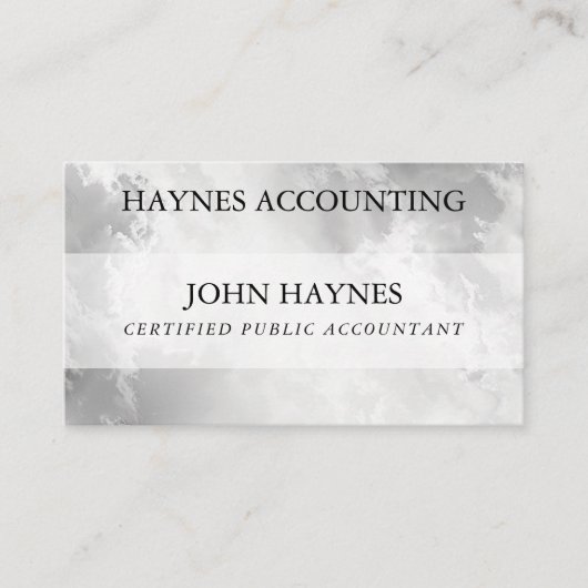 CPA会計税準備ホワイトクラウド 名刺 (正面)