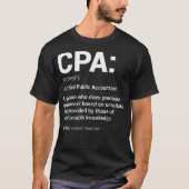 CPA公認会計士定義税海 Tシャツ (正面)