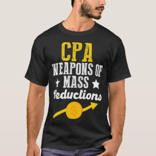 CPA兵器の一括控除税期分の計算 Tシャツ