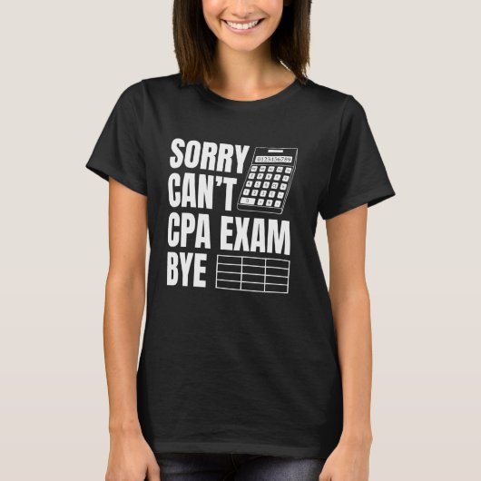 CPA卒業CPA試験CPA試験勉強シャツCPAエクサ Tシャツ (正面)