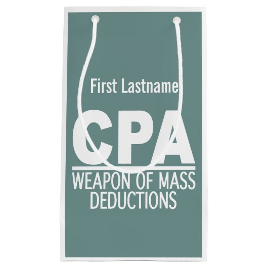 CPA名前をカスタムするとカラー抱き枕 スモールペーパーバッグ (正面)