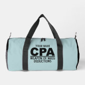 CPA名前をカスタムするとカラー ダッフルバッグ (裏面)