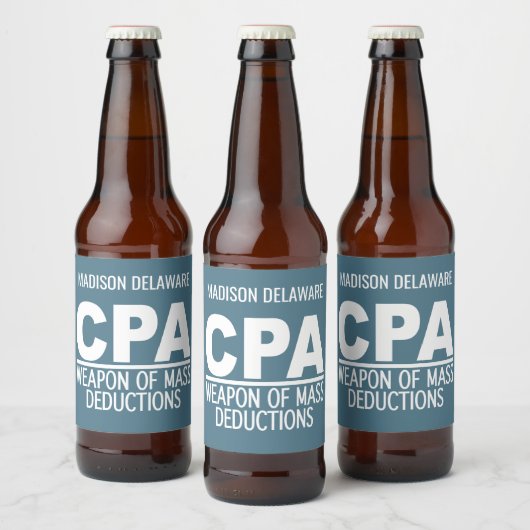 CPA名前をカスタムするとカラー ビールラベル (ボトル)