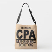 CPA名前をカスタムする及び色のバッグ クロスボディバッグ (裏面)