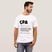 Cpa定義 – Accountant おもしろい Gift Tシャツ (正面フル)