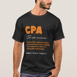 Cpa定義 – Accountant おもしろい Gift Tシャツ