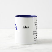 CPA男の赤おもしろいの名前と残酷な偽名! マグカップ (中央)