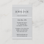 CPA税準備担当者Accountant 1040;色を選択 名刺 (裏面)