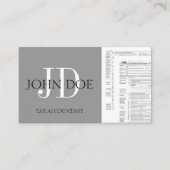 CPA税準備担当者Accountant 1040;色を選択 名刺 (正面)
