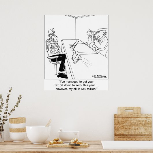 CPA税率表1000万ドル ポスター (キッチン)