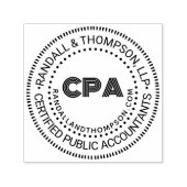 CPA証明書の公認会計士会社名URL #2 セルフインキングスタンプ (デザイン)