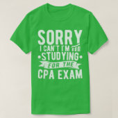 CPA試験の勉強会計学生会計士 Tシャツ (デザイン正面)