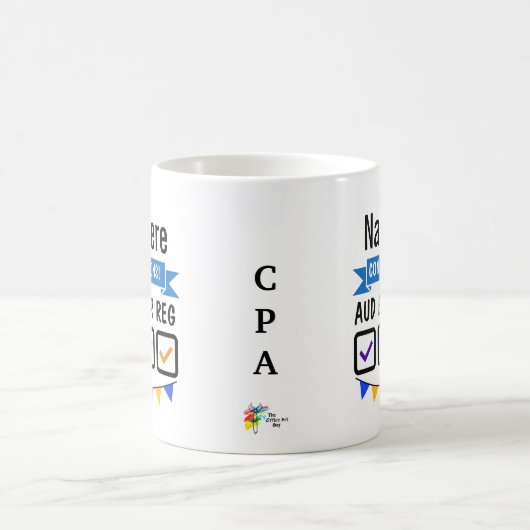 CPA試験ギフト公認会計士ライセンス コーヒーマグカップ (中央)