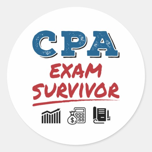 CPA試験生存者 ラウンドシール (正面)
