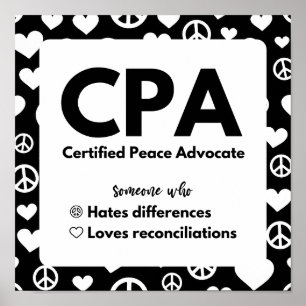 CPA認定平和提唱者 ポスター