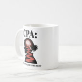 CPA認定心理的犯罪アナリスト コーヒーマグカップ (正面左)