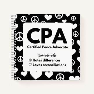 CPA認定Peace Advocateノートブック ノートブック