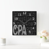 CPA非凡者 スクエア壁時計 (ホーム)