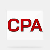 CPA アクリルサイン (正面)