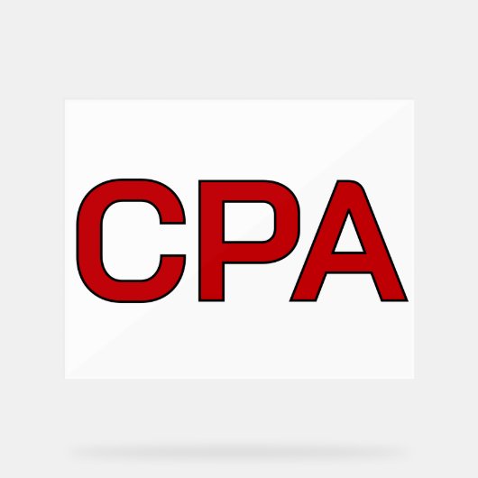CPA アクリルサイン (正面)
