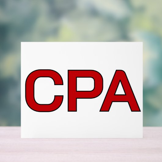 CPA アクリルサイン (ニュートラル)
