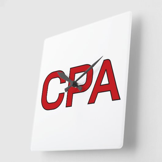 CPA スクエア壁時計 (傾斜)