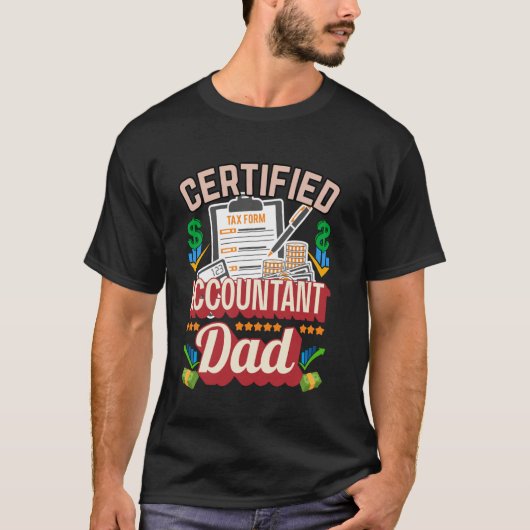 CPA 会計 記帳代行 税務シーズン 監査 会計士 Tシャツ (正面)