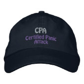 CPA – 公認会計士 刺繍入りキャップ (正面)