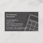CPA Accountant Financial Business Card 名刺 (正面)