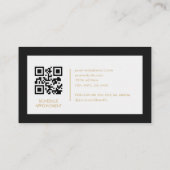 CPA Accountant Minimalist Company Logo QR Code 名刺 (裏面)