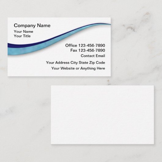 CPA Accountant Modern Business Cards Design 名刺 (正面/裏面)