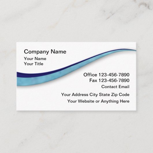 CPA Accountant Modern Business Cards Design 名刺 (正面)